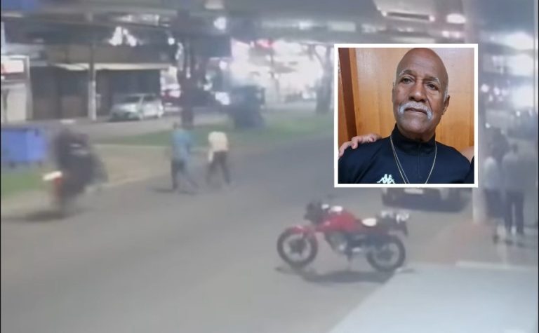 Idoso morre atropelado por motociclista dando ‘grau’ em avenida da Serra