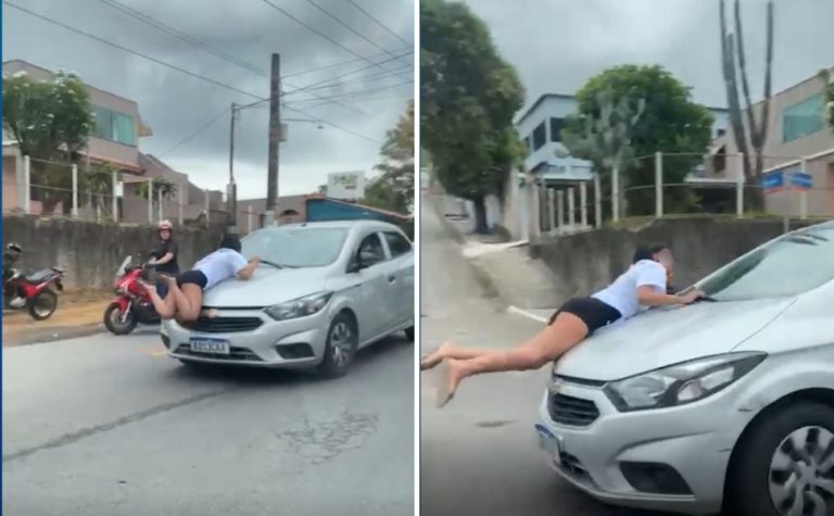 Jovem é arrastada por carro durante protesto contra morte de pintor em Vitória