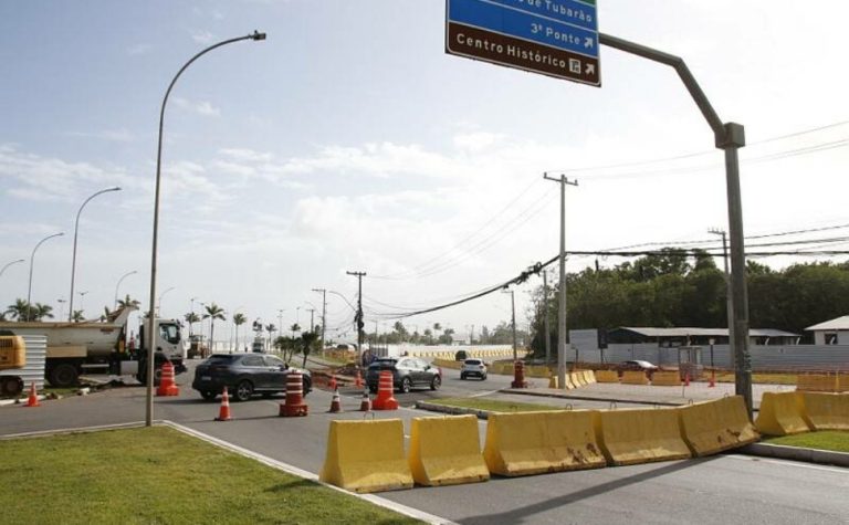 Obra do Mergulhão de Camburi já provoca alterações no trânsito
