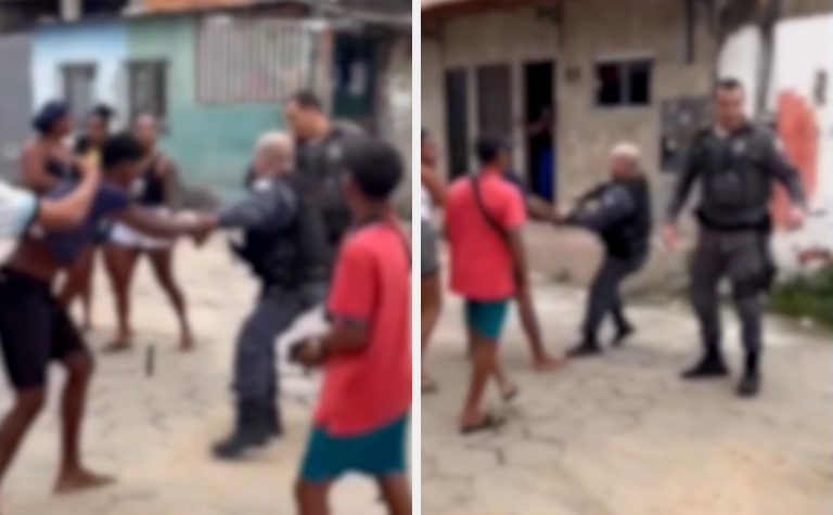 Policiais militares são impedidos de prender suspeito por populares no Norte do ES