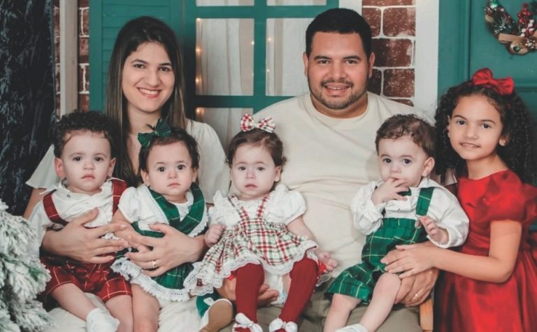 Sufoco e alegrias na família dos sêxtuplos capixabas