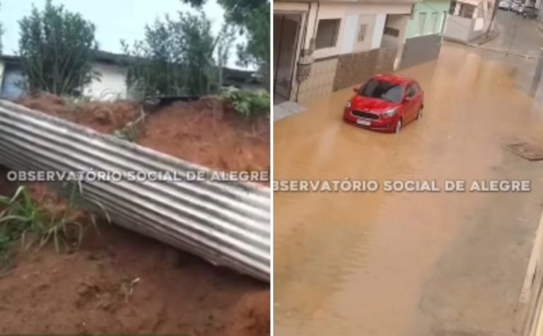 Temporal provoca estragos em cidade do Sul do ES