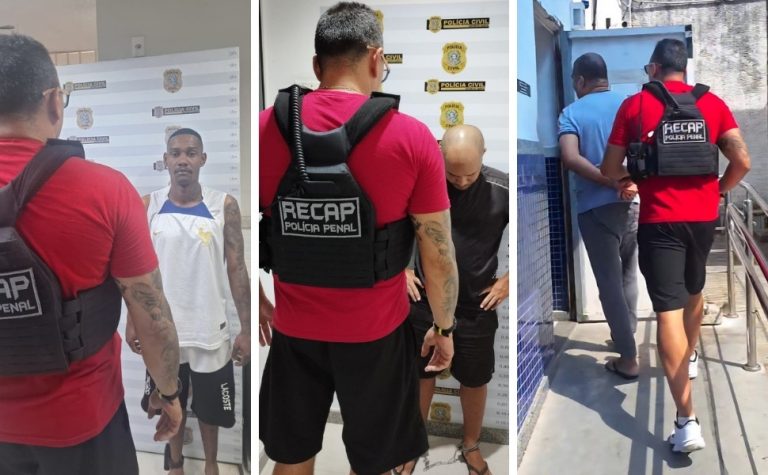 Três homens com mandados de prisão são detidos em Vila Velha e Cariacica