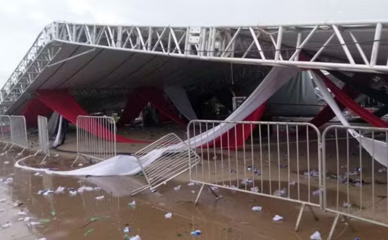 Uma pessoa morre e 40 se ferem em queda de estrutura durante festa em SP
