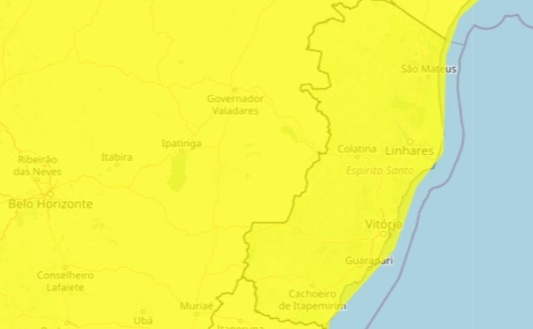 Ventania e queda de granizo: instituto emite alerta de tempestade para todo o ES