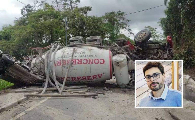 Advogado capixaba morre após carro ser esmagado em acidente com betoneira em SP
