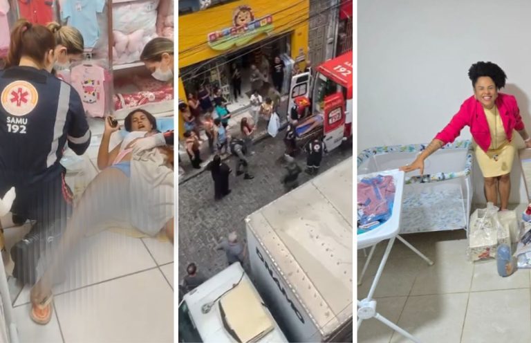 Bebê nasce dentro de loja de enxoval no Centro do Recife