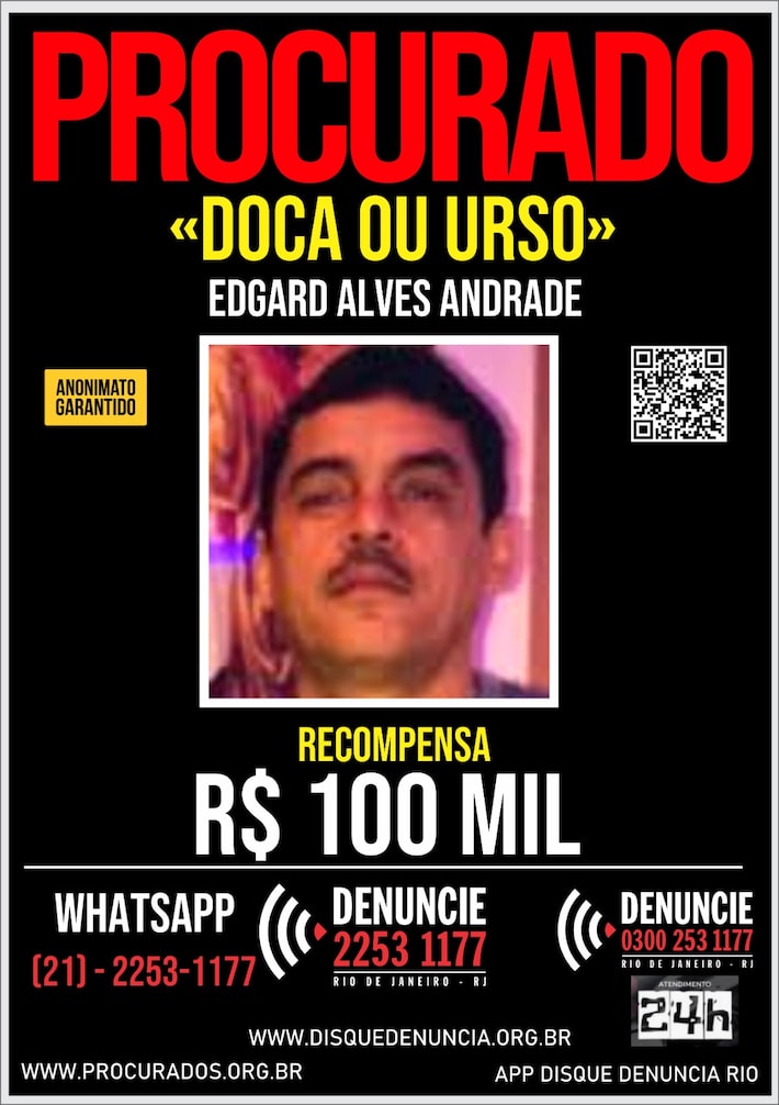 Doca, Abelha, Pezão, Peixão: quem são os principais criminosos foragidos do Rio de Janeiro