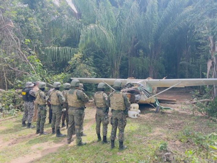 FAB intercepta aeronave da Venezuela na reserva indígena Yanomami