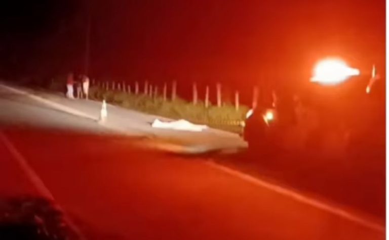 Homem morre atropelado por caminhão na ES-164 no Sul do ES