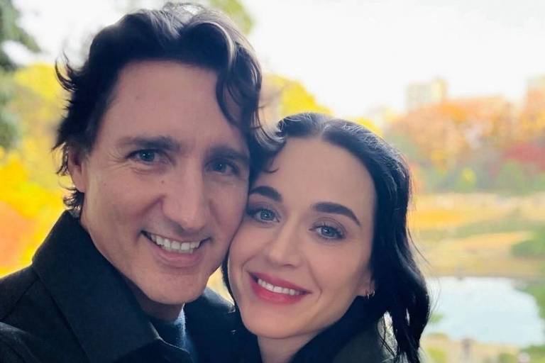 Katy Perry posta fotos com o namorado, o ex-premiê do Canadá Justin Trudeau