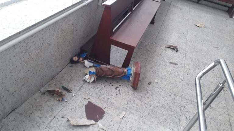 Mulher que vandalizou igreja em Vitória é encontrada e liberada