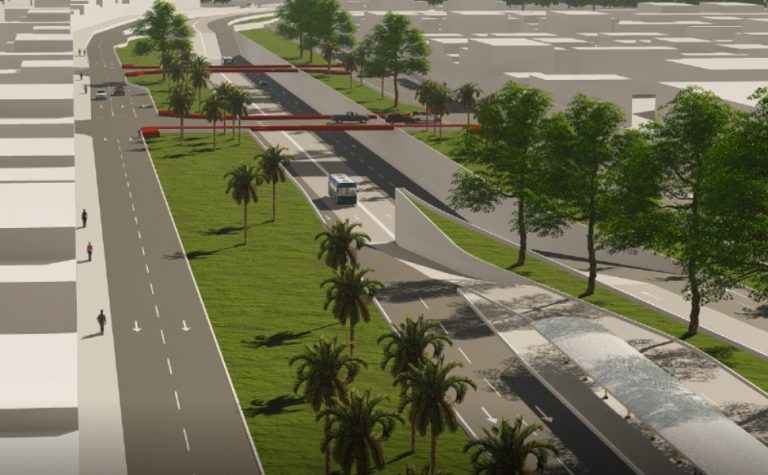 Obra vai criar mergulhão e corredor exclusivo para ônibus em avenida da Serra
