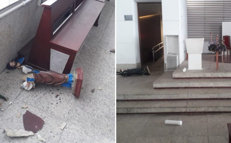 Paróquia Santa Rita de Cássia é alvo de vandalismo em Vitória