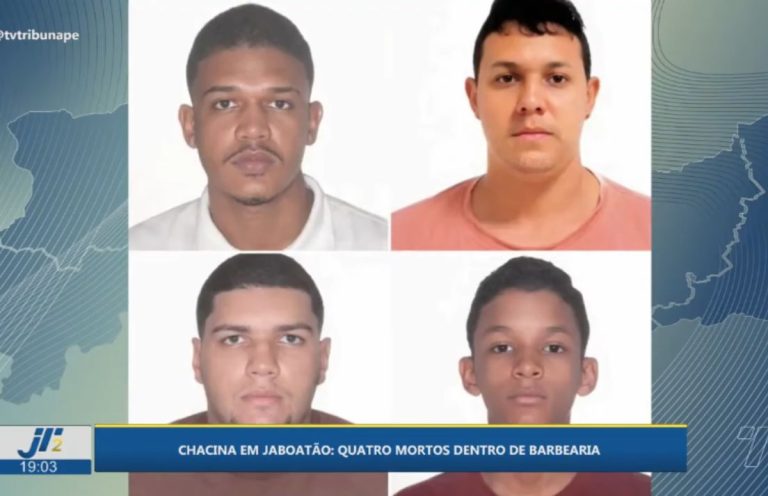 Quatro jovens são assassinados em barbearia lotada em Jaboatão