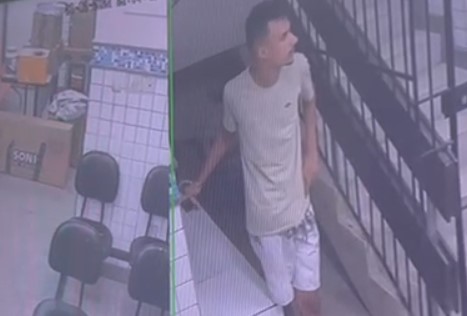 VÍDEO: Preso escapa das algemas e foge da delegacia de Boa Viagem