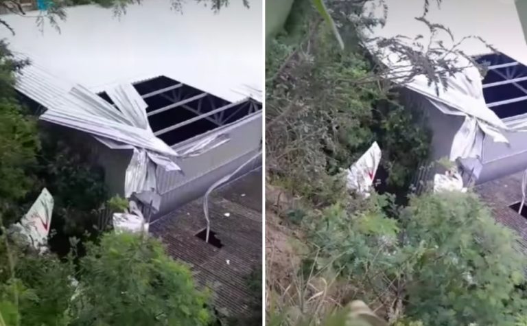Avião de pequeno porte cai em Guarapari