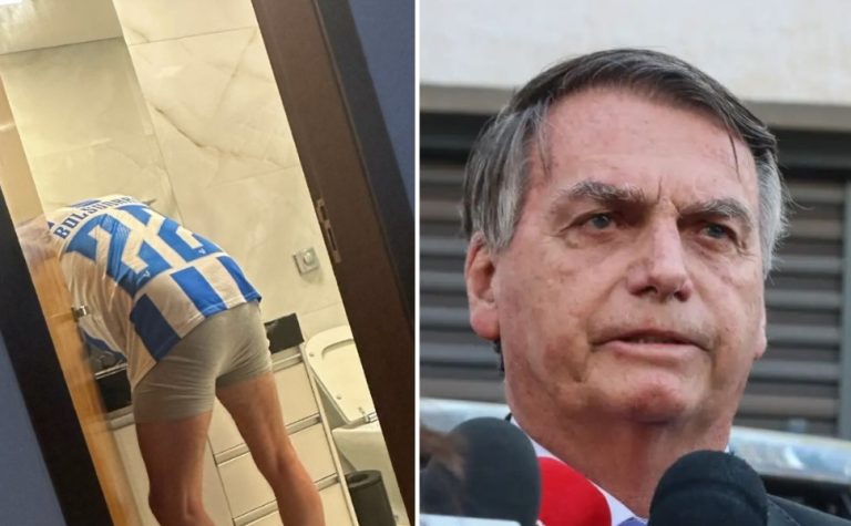 Carlos diz que Bolsonaro tem crise de azia na prisão na PF e posta foto do pai