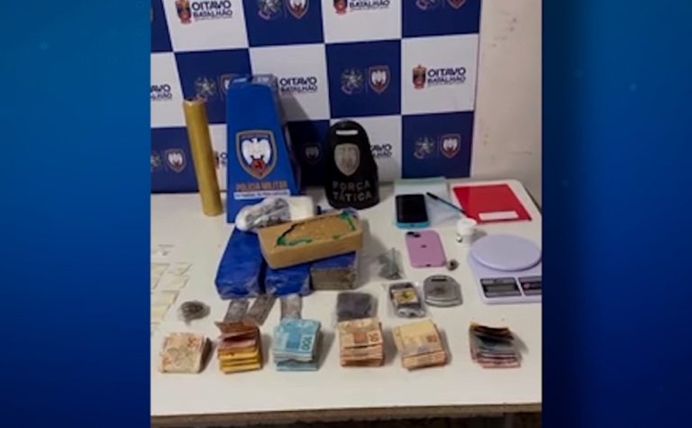 Casal é preso por tráfico de drogas e macaco sagui é resgatado durante ação da PM