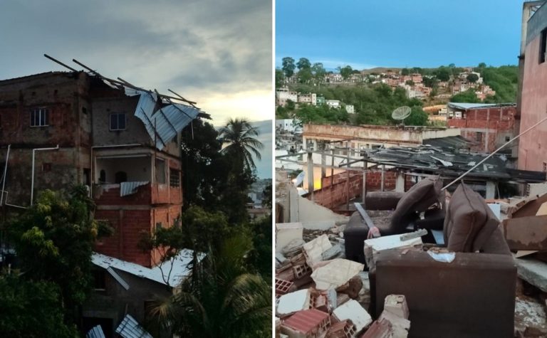 Chuva atinge municípios, destelha casas e causa alagamentos no ES; veja vídeos
