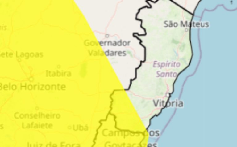 Cidades do ES recebem alertas para chuvas intensas neste domingo