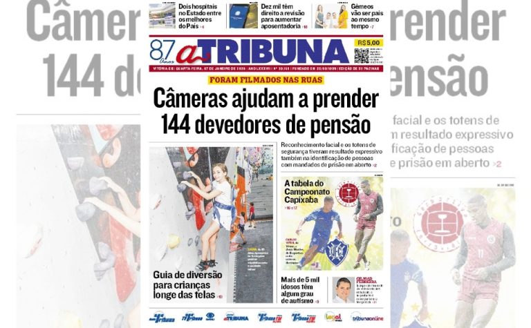 Confira os destaques do jornal A Tribuna desta quarta-feira