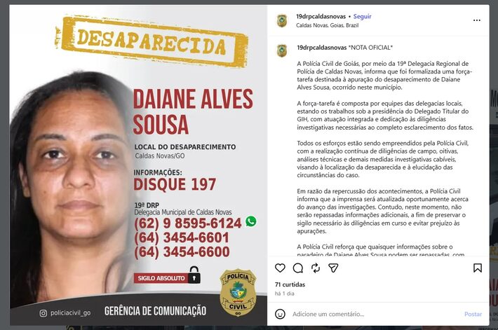 Desaparecimento de corretora em subsolo de prédio passa a ser investigado como possível homicídio