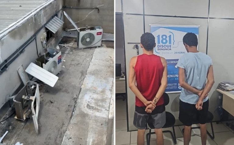 Homens são presos suspeitos de furto de peças de ar-condicionado de UPA no ES
