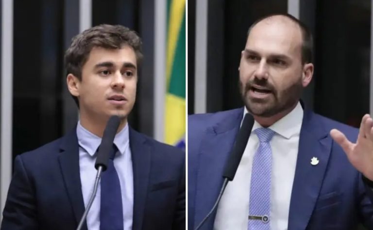 Líder do PT pede investigação de Nikolas e irmãos Bolsonaro por incitação golpista