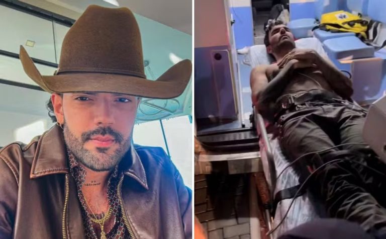 Luan Pereira passa mal após show e é levado de ambulância ao hospital