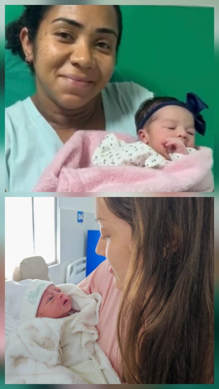 Luna e Álvaro foram os primeiros bebês de 2026 em Pernambuco e no Recife