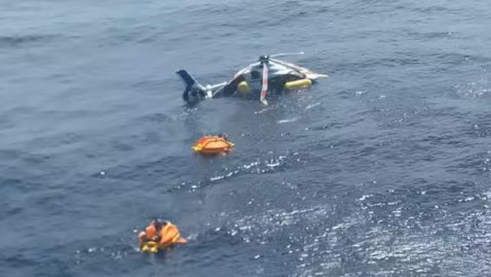 Oito pessoas são resgatadas no mar após pouso forçado de aeronave próximo a Cabo Frio