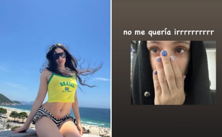Rosalía posta foto chorando ao se despedir do Rio de Janeiro