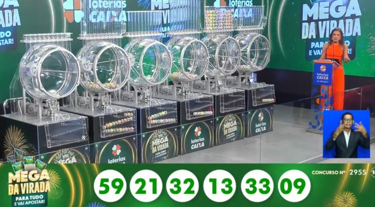 Saiu o sorteio da Mega da Virada. R$ 1,09 bilhão