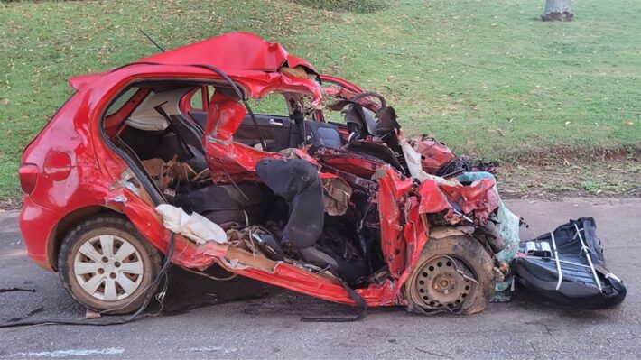 Acidente entre carro e caminhão deixa cinco mortos em Goiás