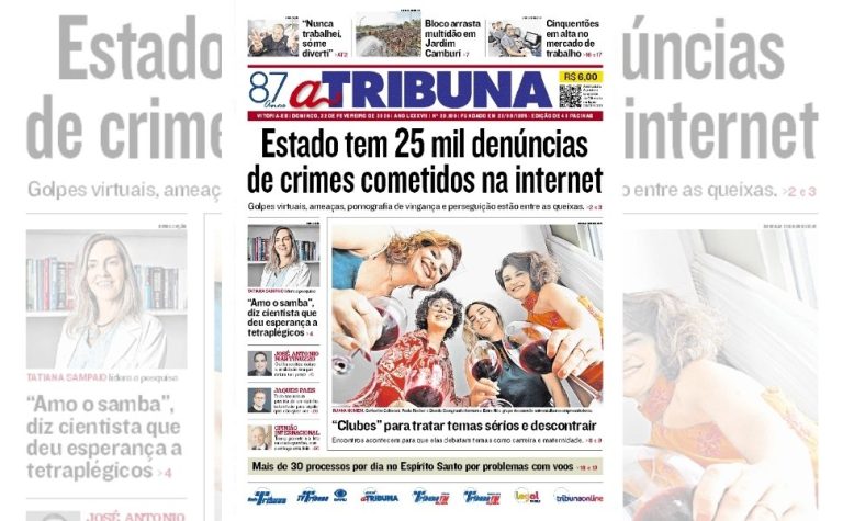 Confira os destaques do jornal A Tribuna deste domingo
