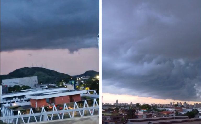 Em alerta para tempestades, ES já registra raios na noite desta terça