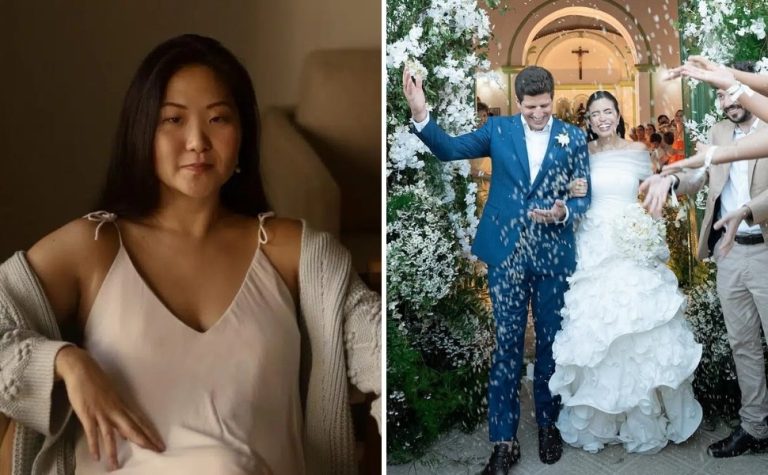 Estilista capixaba Julia Pak assina vestido de noiva de Tabata Amaral
