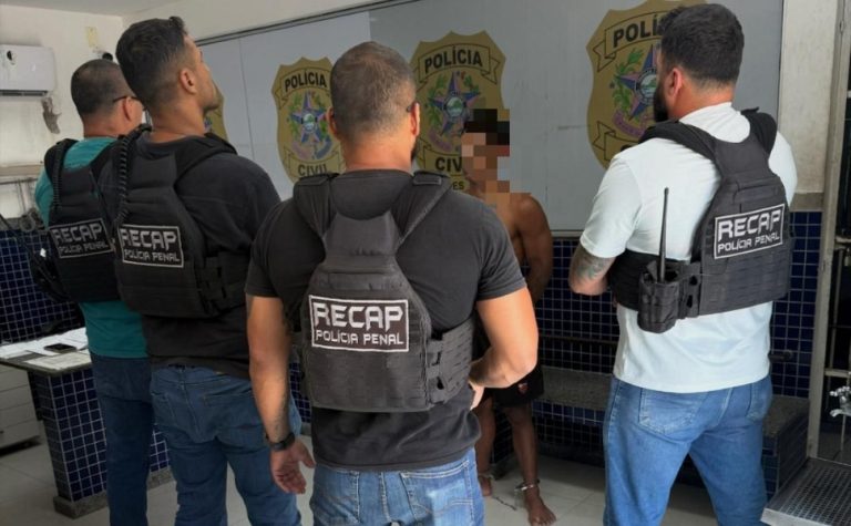 Foragido da justiça por tráfico de drogas é recapturado em Vila Velha
