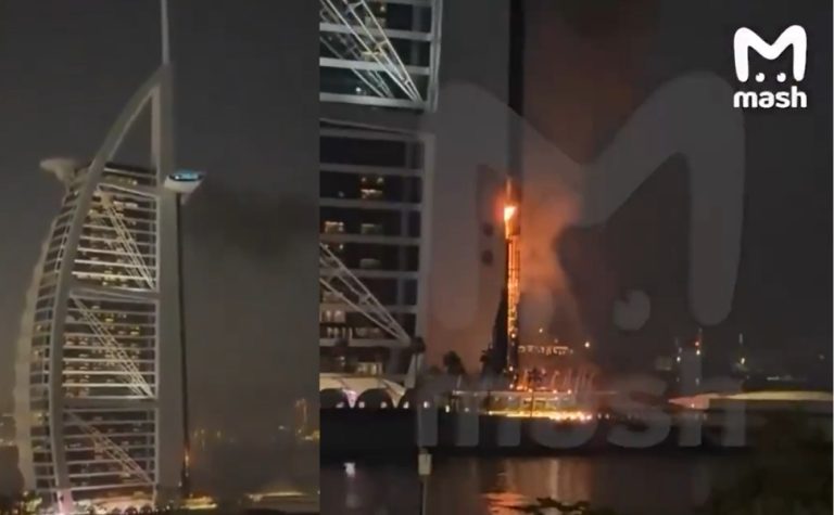 Imagens circulam de ataque ao renomado Hotel Burj Al-Arab em Dubai