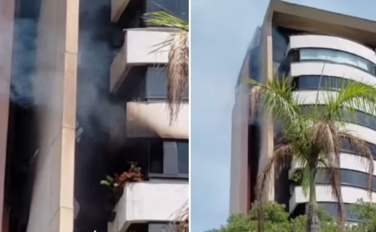 Incêndio atinge apartamento na Praia do Canto, em Vitória