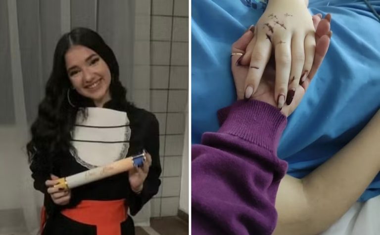 Jovem esfaqueada ao negar namoro respira sem aparelhos, diz mãe