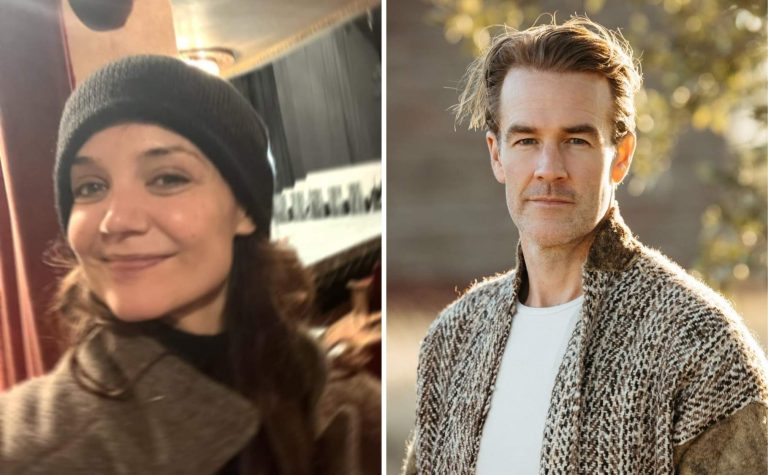 Katie Holmes homenageia James Van Der Beek com carta escrita à mão: ‘gratidão’