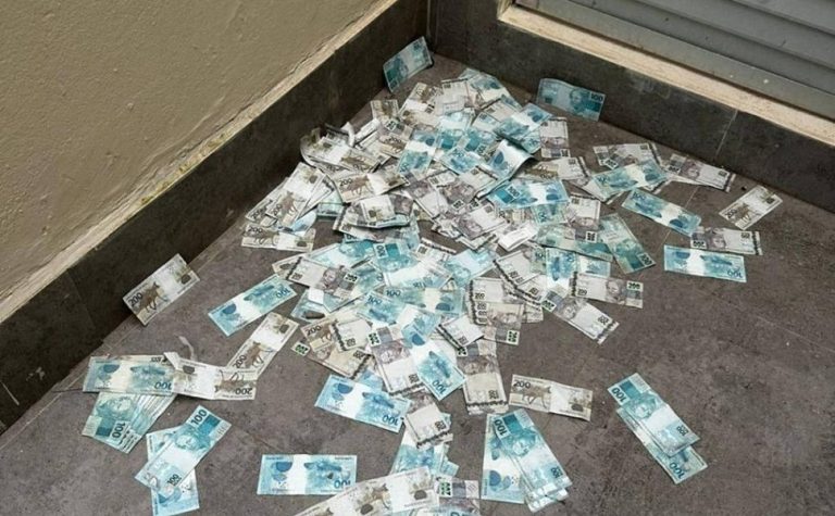 Mala de dinheiro é jogada da janela durante operação da PF do caso Master
