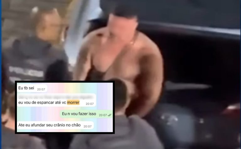 Mensagens mostram ameaças de PM que agrediu a namorada: “Vou te espancar”