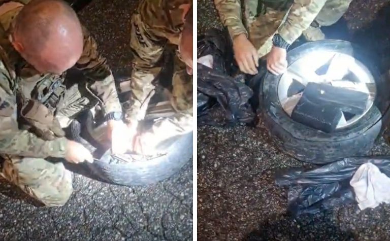 Policiais encontram droga dentro de pneu estepe durante abordagem na BR-101 no ES