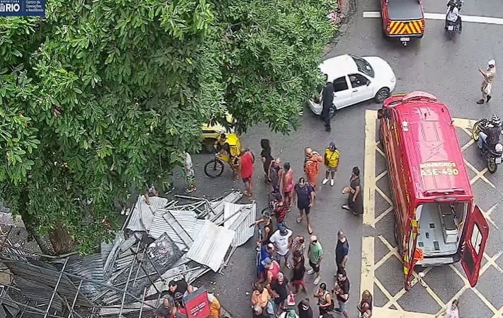 Queda de andaime mata mulher em Copacabana