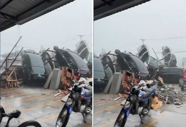 Temporais causam danos em 16 cidades do RS e Pelotas registra tornado; veja imagens