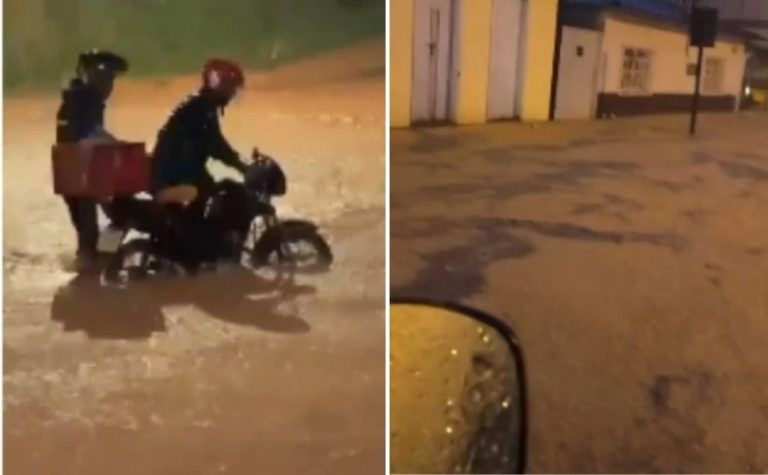 Temporal causa alagamentos e derruba árvore em rodovia no Sul do ES