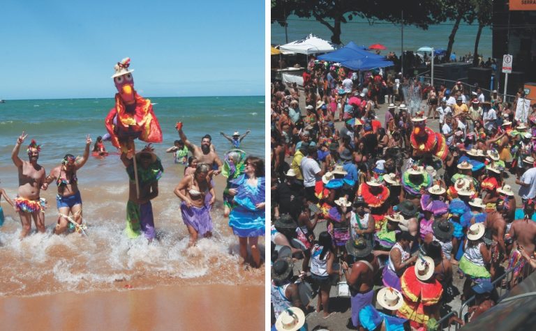 Tradição de 68 anos colore o mar de Manguinhos